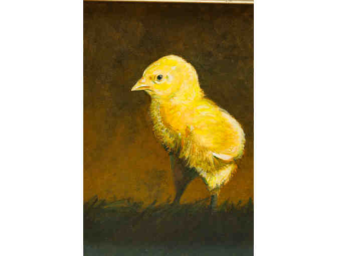 Watermedia Painting of New Chick by Joseph Low