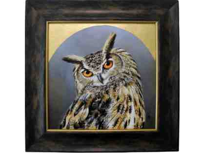 Flaco the Eurasian Eagle-Owl - original painting by Ashley Dietrich