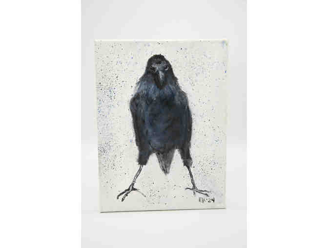 Raven oil painting by Esther Koslow - Photo 1