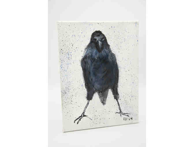 Raven oil painting by Esther Koslow - Photo 2