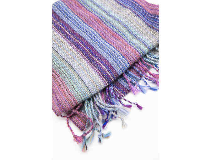 Hand-woven silk scarf