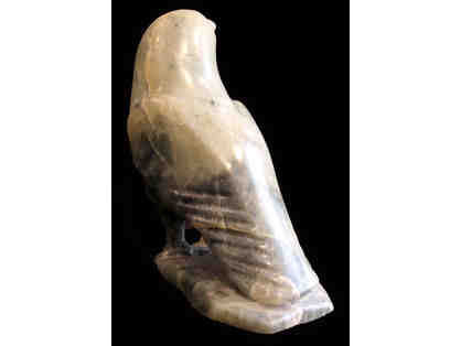 Alabaster Eagle carving, Inuit, from the Iqaluit Community, Canada
