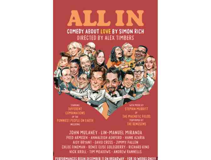 2 Tickets to All In: Comedy About Love, a limited run comedy show on Broadway - Photo 1