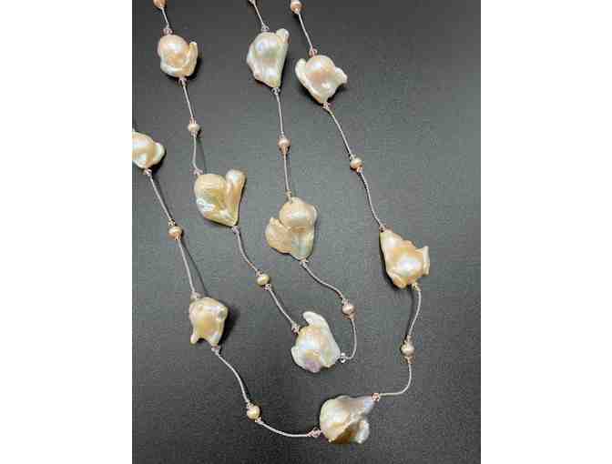 Baroque Pearl Necklace - Handmade