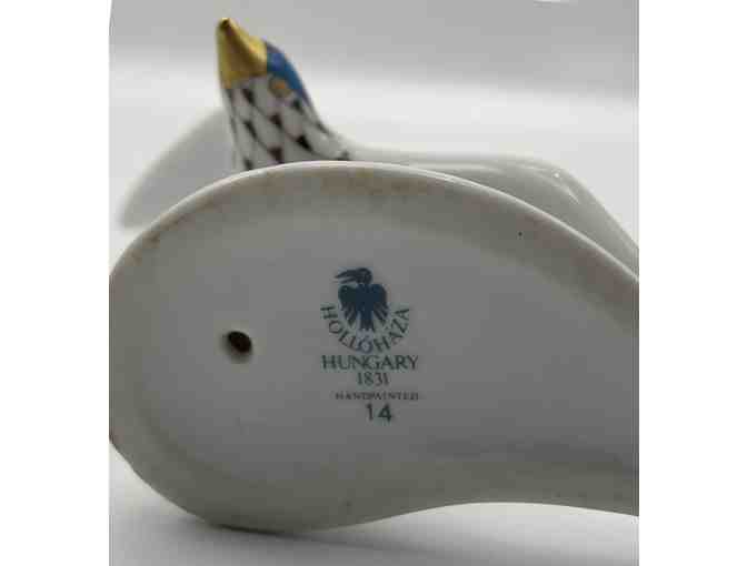 Hollohaza Hand-Painted Porcelain Seagull from Hungary
