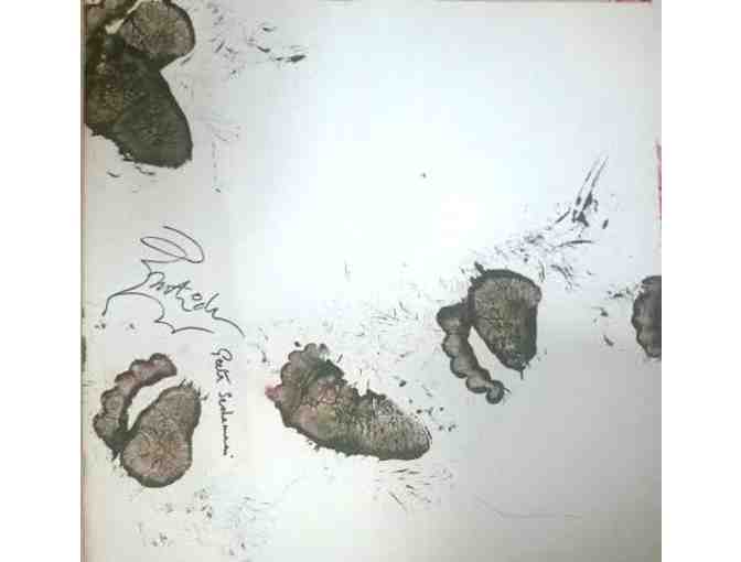 Rani foot print signed by the Wildlife SOS founders