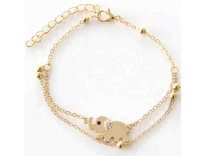 Elephant Fashion Bracelet or Anklet 9.5'