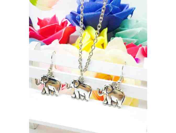 Elephant Necklace/Earrings set