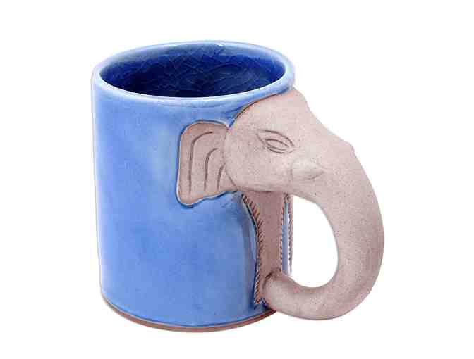 Artisan Ceramic Elephant Mug and Premium Chai Tea