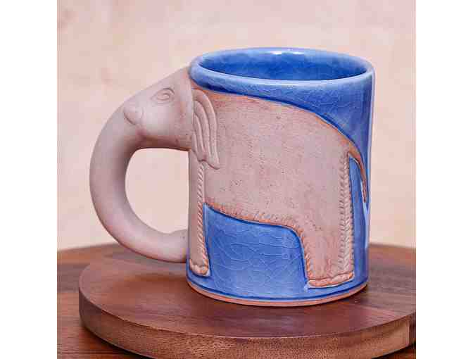 Artisan Ceramic Elephant Mug and Premium Chai Tea