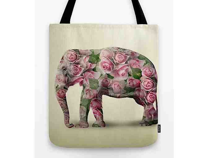 Art on Premium Tote: ROSE (16 inches)