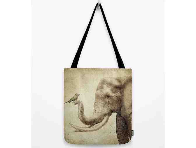 Art on Premium Tote: NEW FRIEND (16 inches)