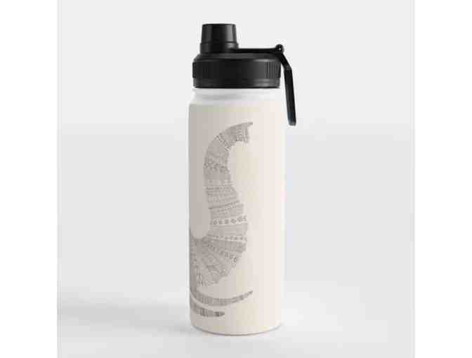 Art on Stainless Steel Water Bottle- ELEPHANT