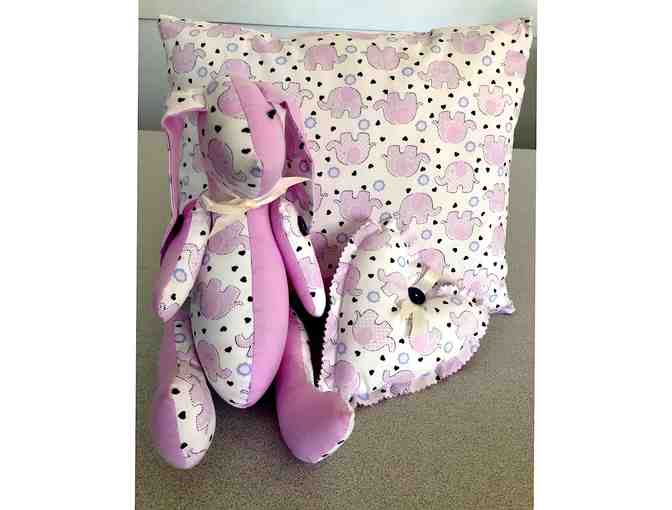 Bunny with Ellies Fabric Set (Handmade)