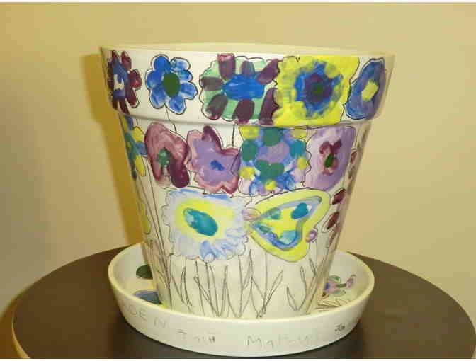 Vincent van Gogh Inspired Flowers Ceramic Pot by City Campus Kindergarteners