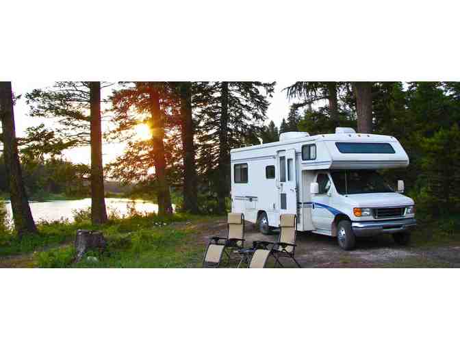 Crate of RV Camping Supplies