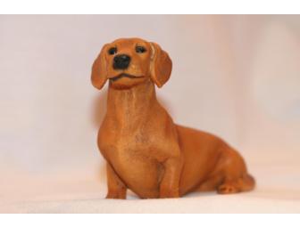 Castagna Red Dachshund Figurine from Italy