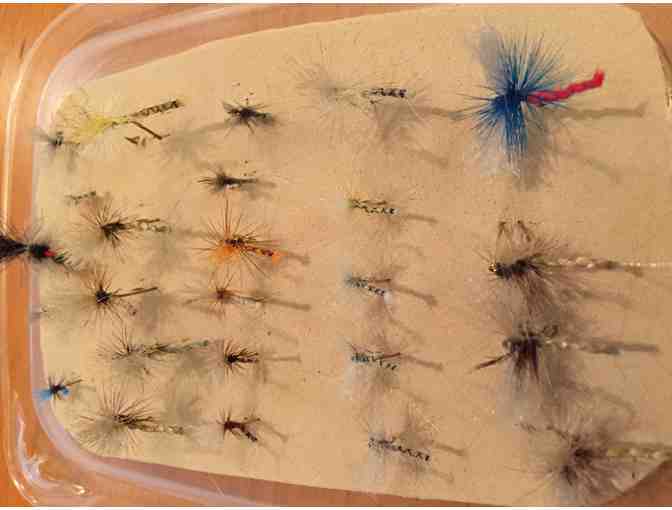 Two Dozen Hand-Tied Trout Dry Flies by John Gribb