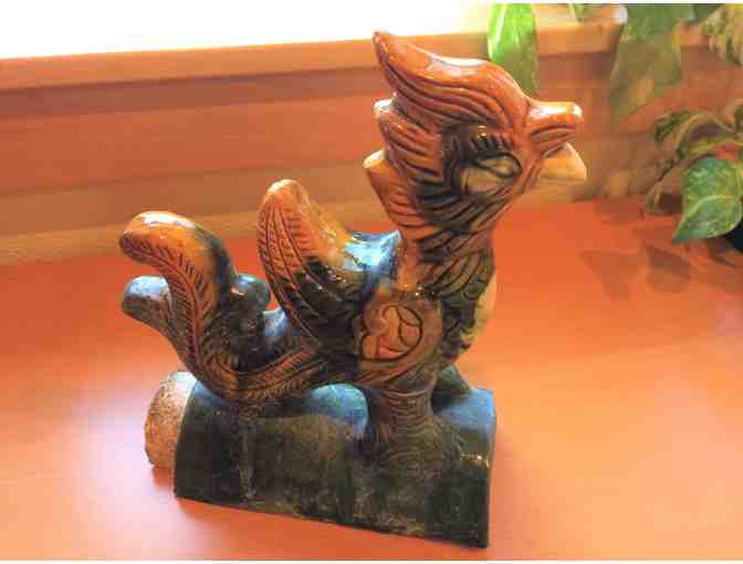 'Rooster' Chinese Roof Tile from the Linden Gallery