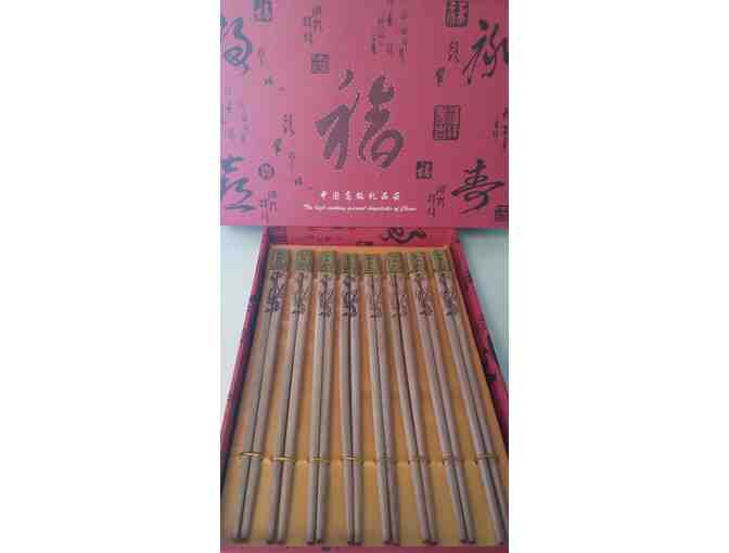 Set of Traditional Chinese Bamboo Chopsticks