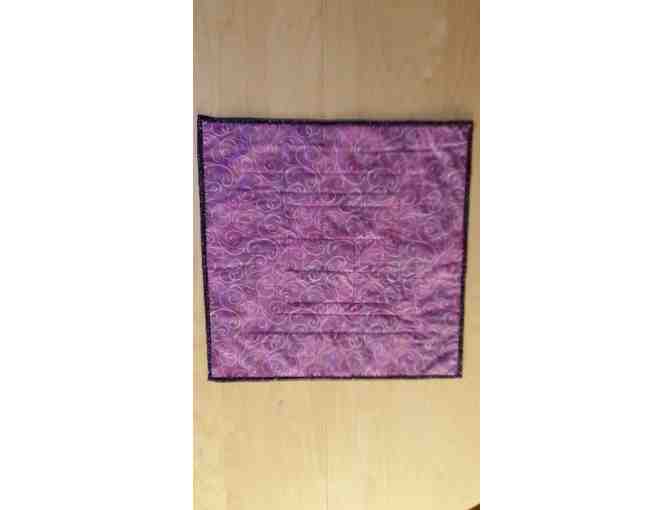 WSP Grade 8: 'Purple Mood' 1 square cotton table runner 19x19