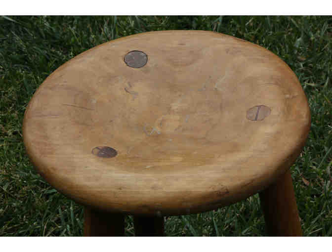 WSP 8th Grade- Handmade Wooden Stool 11.5' made by Ryan & Anika