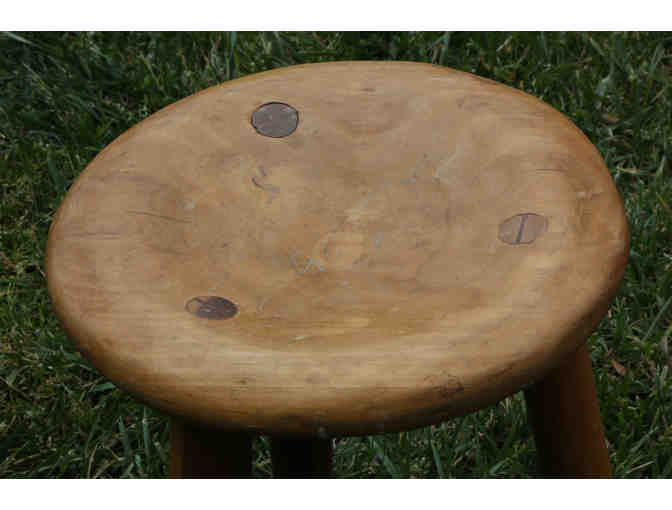 WSP 8th Grade- Handmade Wooden Stool 11.5' made by Helen & Hailey