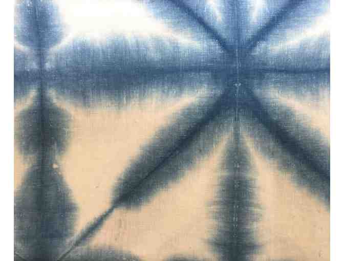 WSP Eighth Grade - Shibori/Indigo 8 pt Star Fold Pattern Table Linen/Napkin set