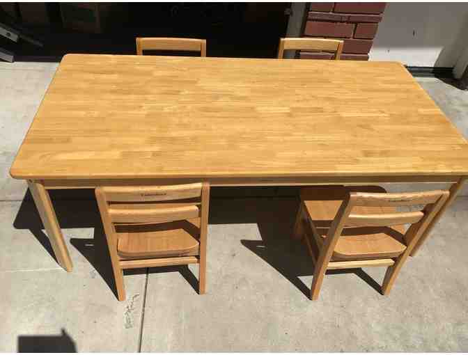 Children's Solid Wood Worktable (Gently Used)