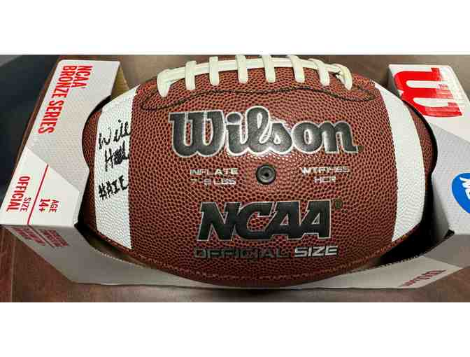 Autographed Football - Will Hall