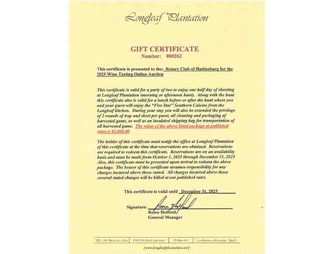 Hunting Excursion for 2 - Longleaf Plantation - Photo 5