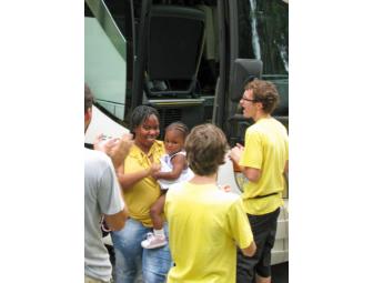 Seat on the Bus to YoungLives Camp for a Teen Mom and her Child