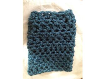 Cute Teal Crochet Scarf