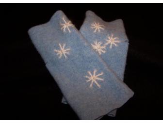 Cashmere fingerless gloves