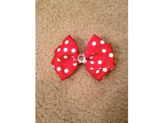 Ladybug bow holder and 4 bows