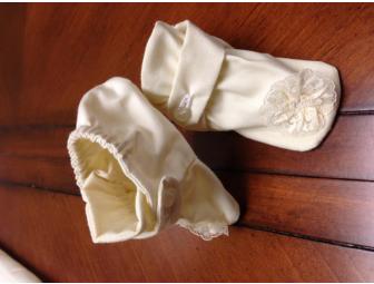 Heirloom Christening Gown, Bonnet and Booties for baby