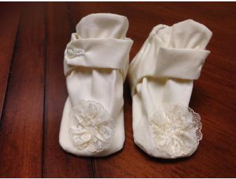 Heirloom Christening Gown, Bonnet and Booties for baby