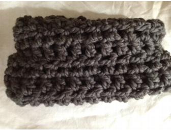 Charcoal Gray Cowl Scarf