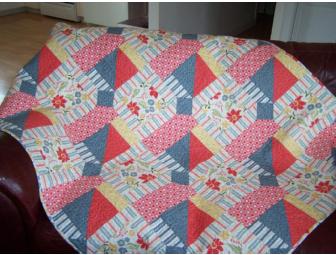 Quilt - Flowers, Polka Dots and Stripes