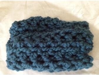 Cute Teal Crochet Scarf