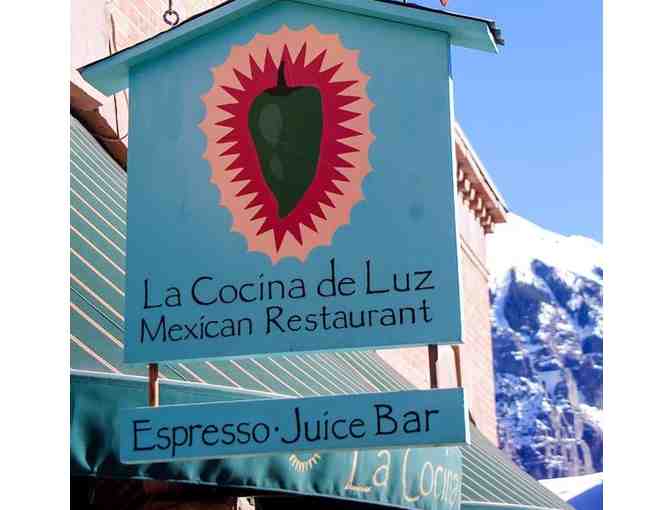 $30 Gift Certificate to La Cocina de Luz in Telluride, CO