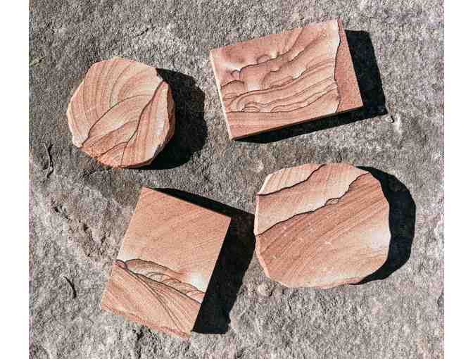 Sandstone Paperweights or Coasters-Set of Four- from Moab Rock Shop