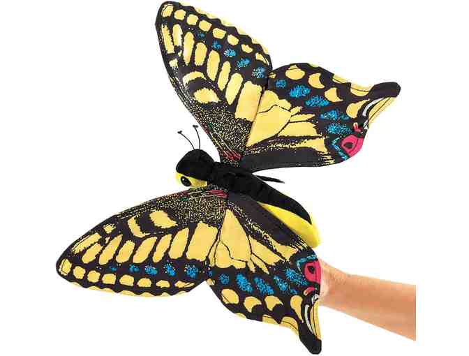 Sally the Swallowtail Butterfly Puppet donated by Children's Hour in SLC