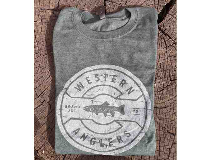 Men's M Sage Green Tshirt from Western Anglers