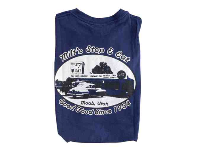 Milt's Stop and Eat - Navy Blue Tee, S