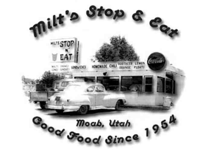 Milt's Stop and Eat - Purple Logo Tee, L