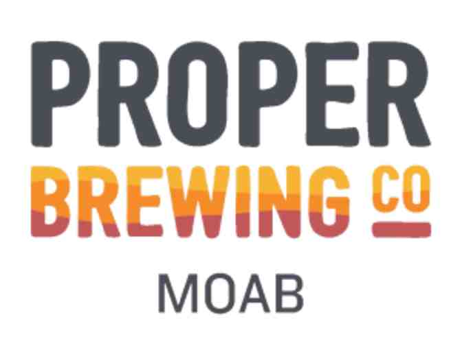 Proper Brewing Moab - Black Logo T-Shirt, Size Medium