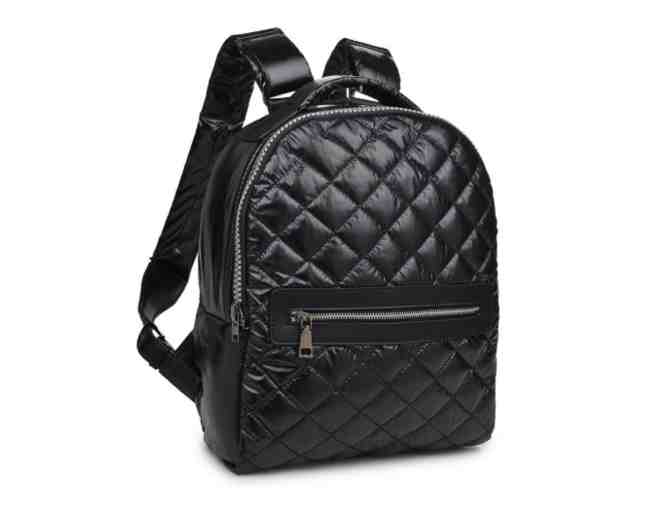 Sol and Selene Black Quilted Backpack