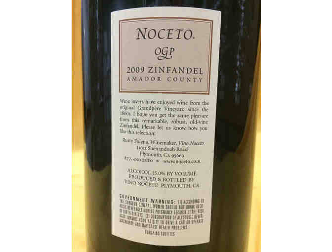 2009 Vino Noceto OGP Zinfandel, The Original Grandpere Vineyard. 3L Bottle